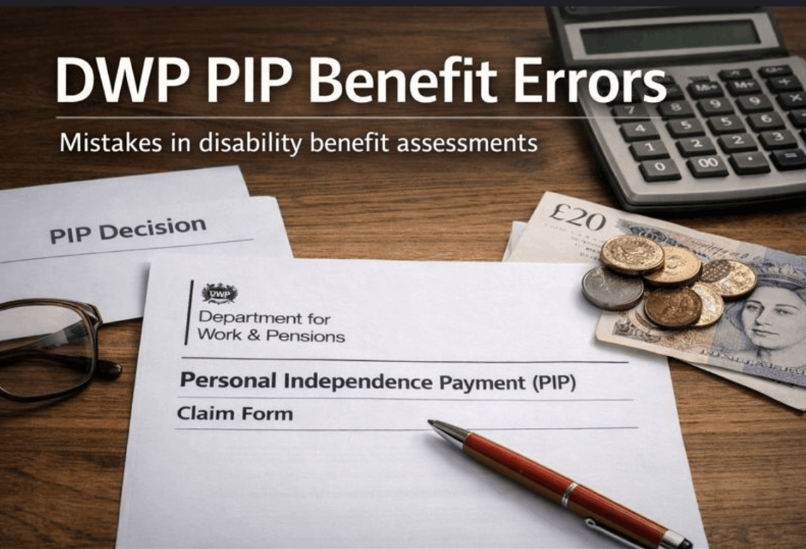 DWP PIP benefit errors