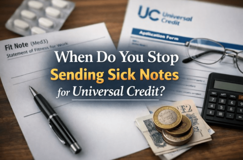 when do you stop sending sick notes universal credit