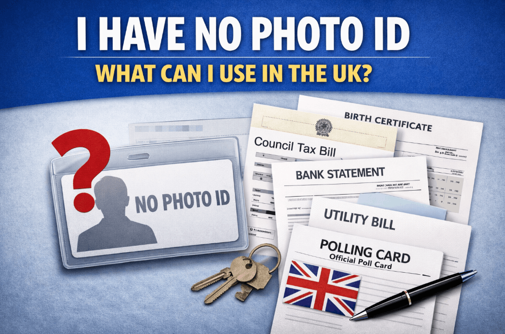 I have no photo ID what can I use UK