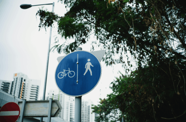 Why did the UK choose circles for regulatory signs