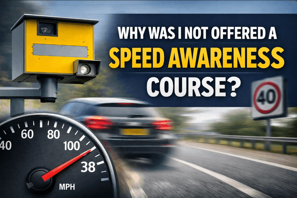 Why was I not offered a speed awareness course