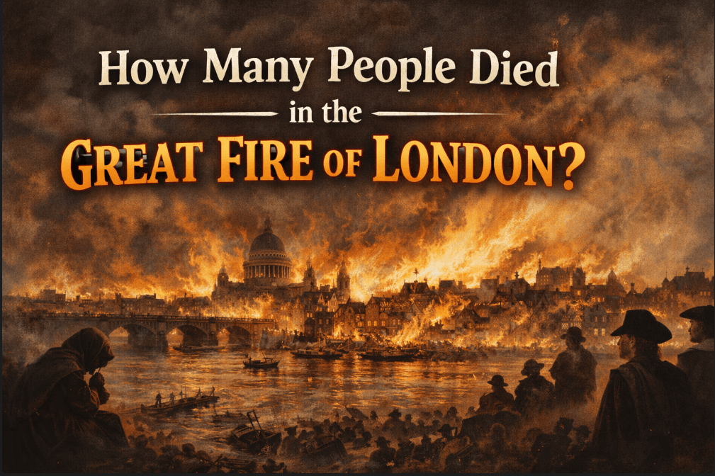 how many people died in the great fire of london