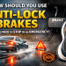 how should you use anti-lock brakes when you need to stop in an emergency