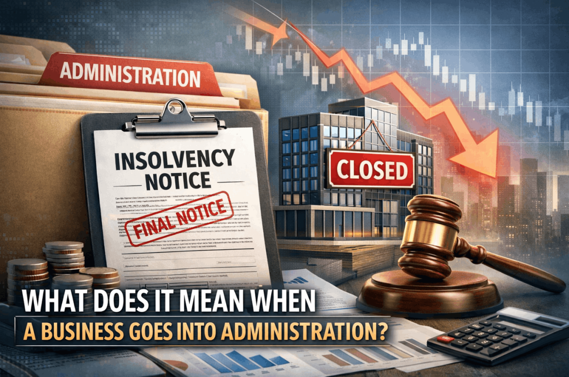 what does it mean when a business goes into administration