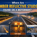 where are amber reflective studs found on a motorway