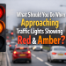 you're approaching traffic lights and the red light is showing. what signal will show next