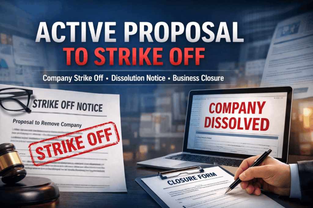 active proposal to strike off