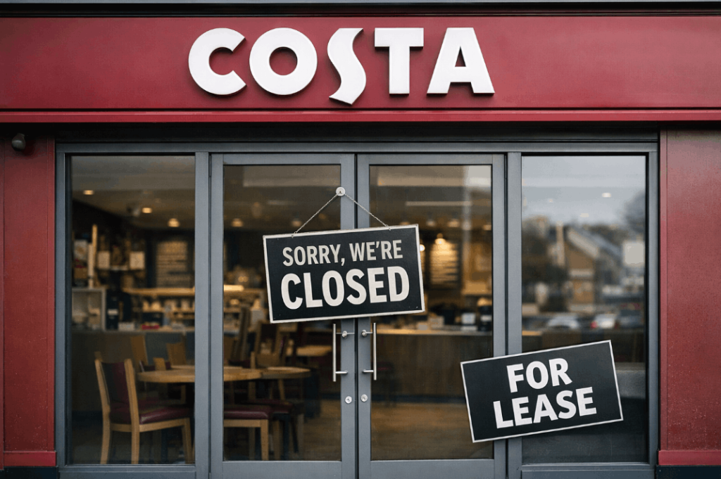 costa coffee greengates closure