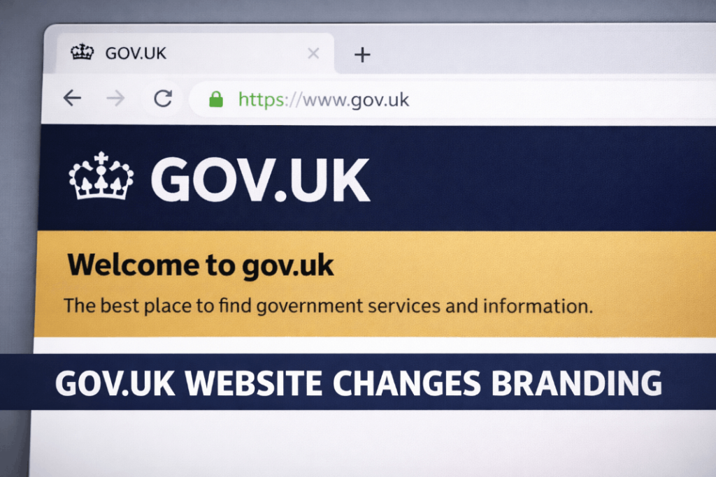 gov.uk website changes branding
