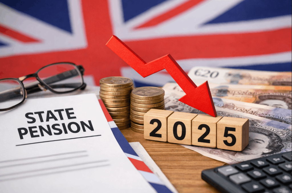 uk state pension reduction 2025