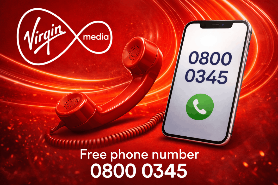 virgin media free phone number 0800 0345
