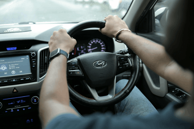 Is it safe to drive with a red exclamation mark