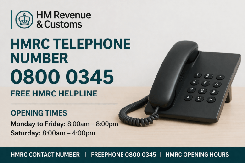 hmrc telephone number free 0800 0345 opening times