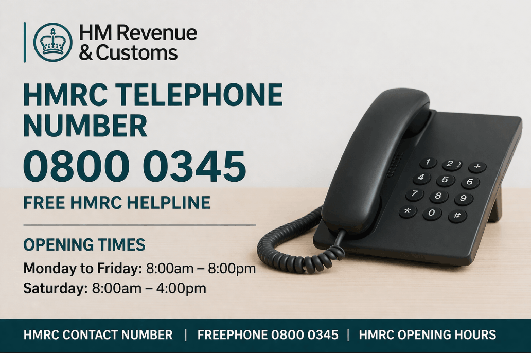 hmrc telephone number free 0800 0345 opening times