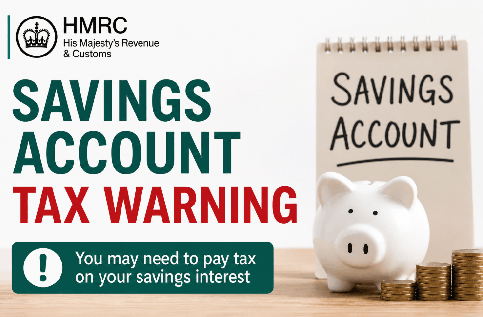 HMRC savings account tax warning