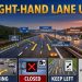 When Would You Use the Right-Hand Lane on a Three-Lane Motorway?