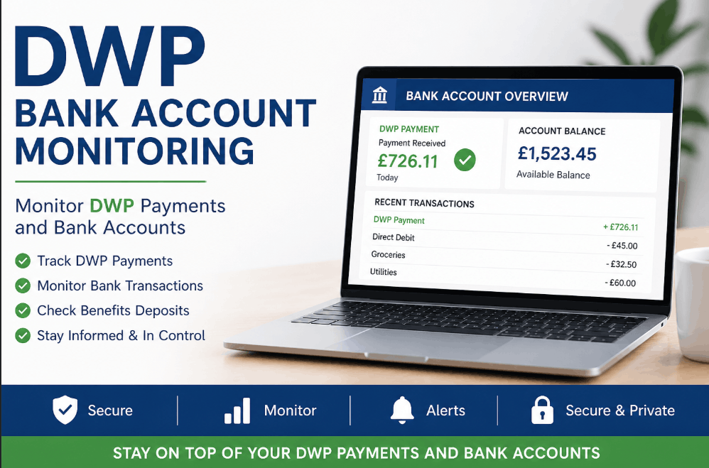 dwp bank account monitoring