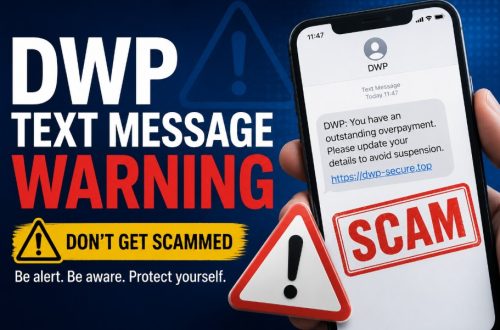 DWP text message warning