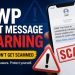 DWP text message warning