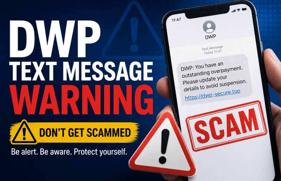 DWP text message warning