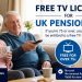 free TV license for UK pensioners