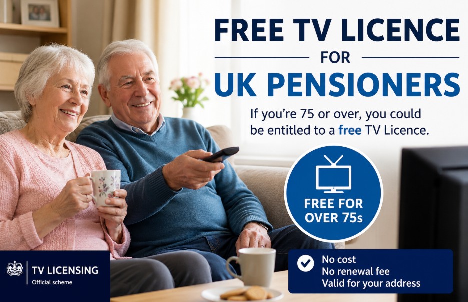 free TV license for UK pensioners