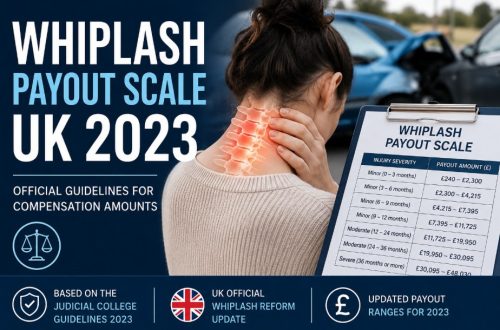 whiplash payout scale UK 2023